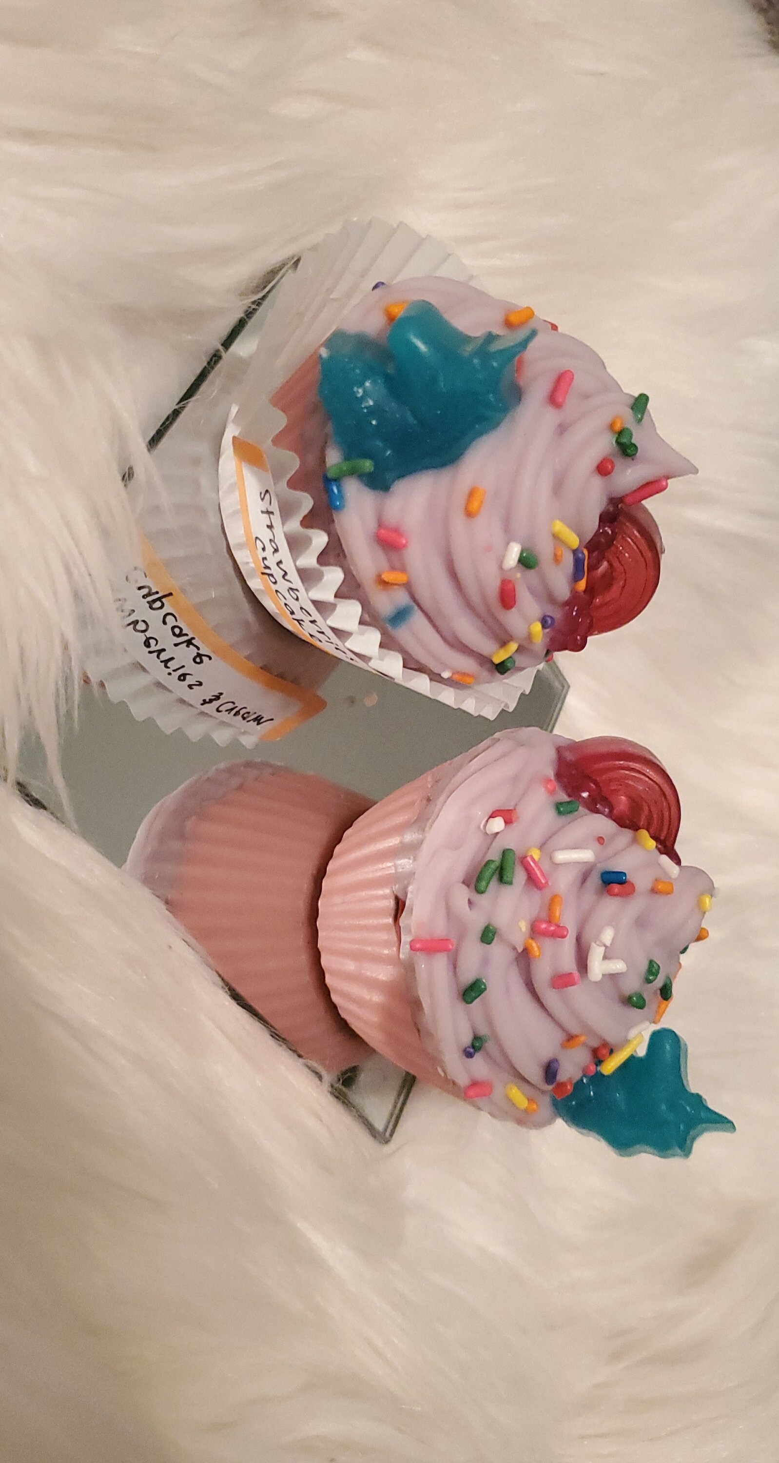 Strawberries and Cream Cupcake | Etsy