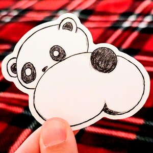 Panda Butt Sticker