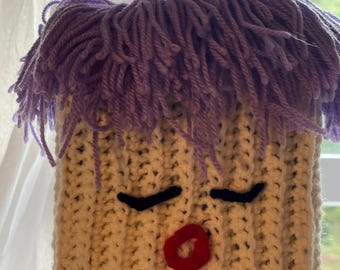 Housse de boîte à mouchoirs violette Sleepy