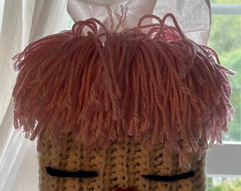 Housse pour boîte de mouchoirs Sleepy rose pastel