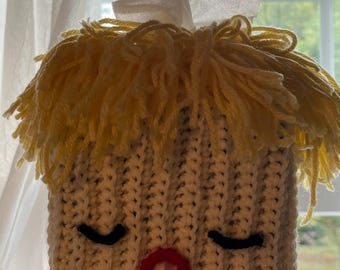 Housse de boîte à mouchoirs jaune citron Sleepy