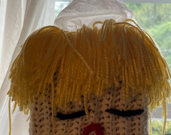 Housse de boîte à mouchoirs jaune pastel Sleepy