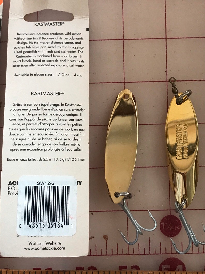 Vintage Kastmaster Fishing Lures Lot Etsy