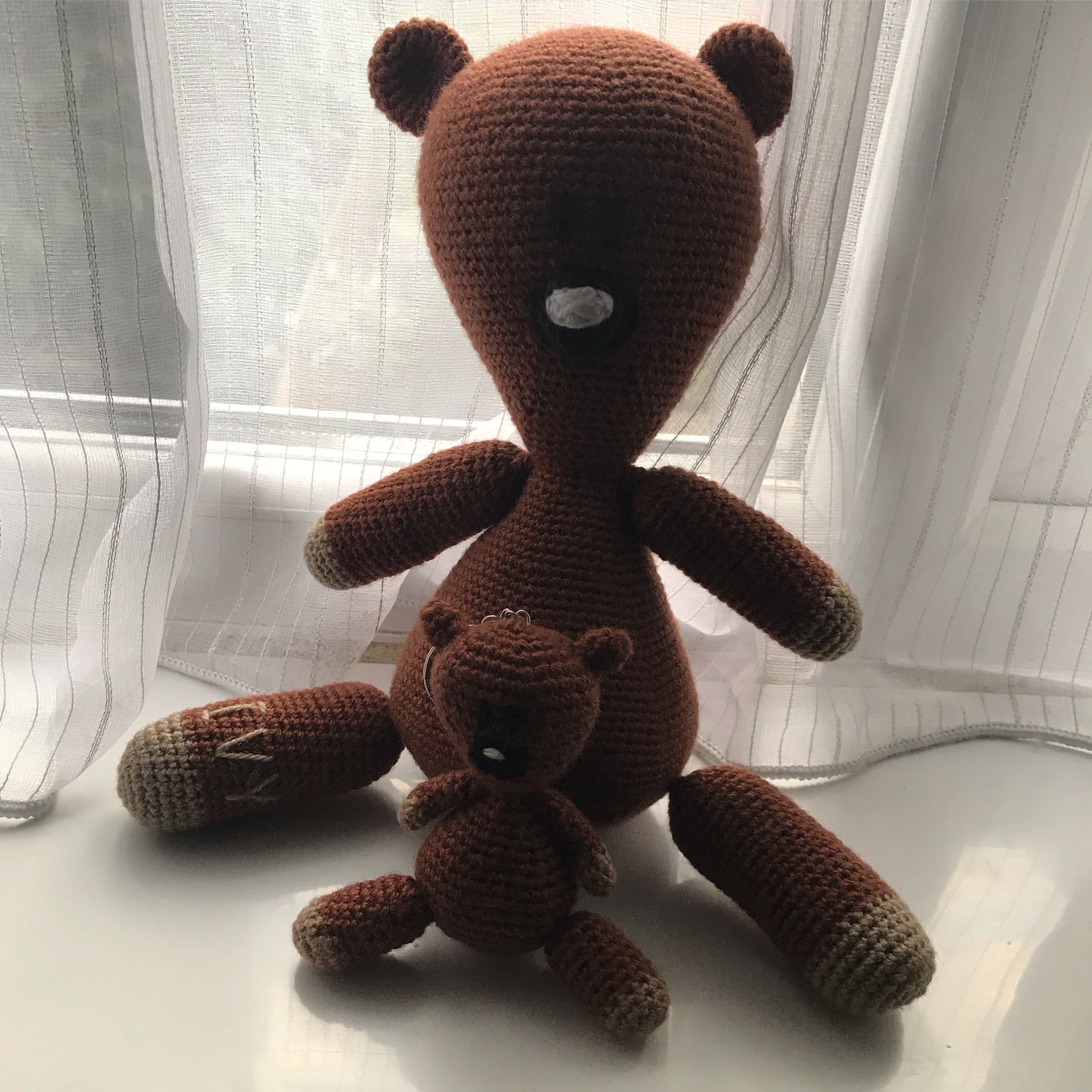 Mini Mr Bean Teddy Keychain Crochet MADE TO ORDER Etsy