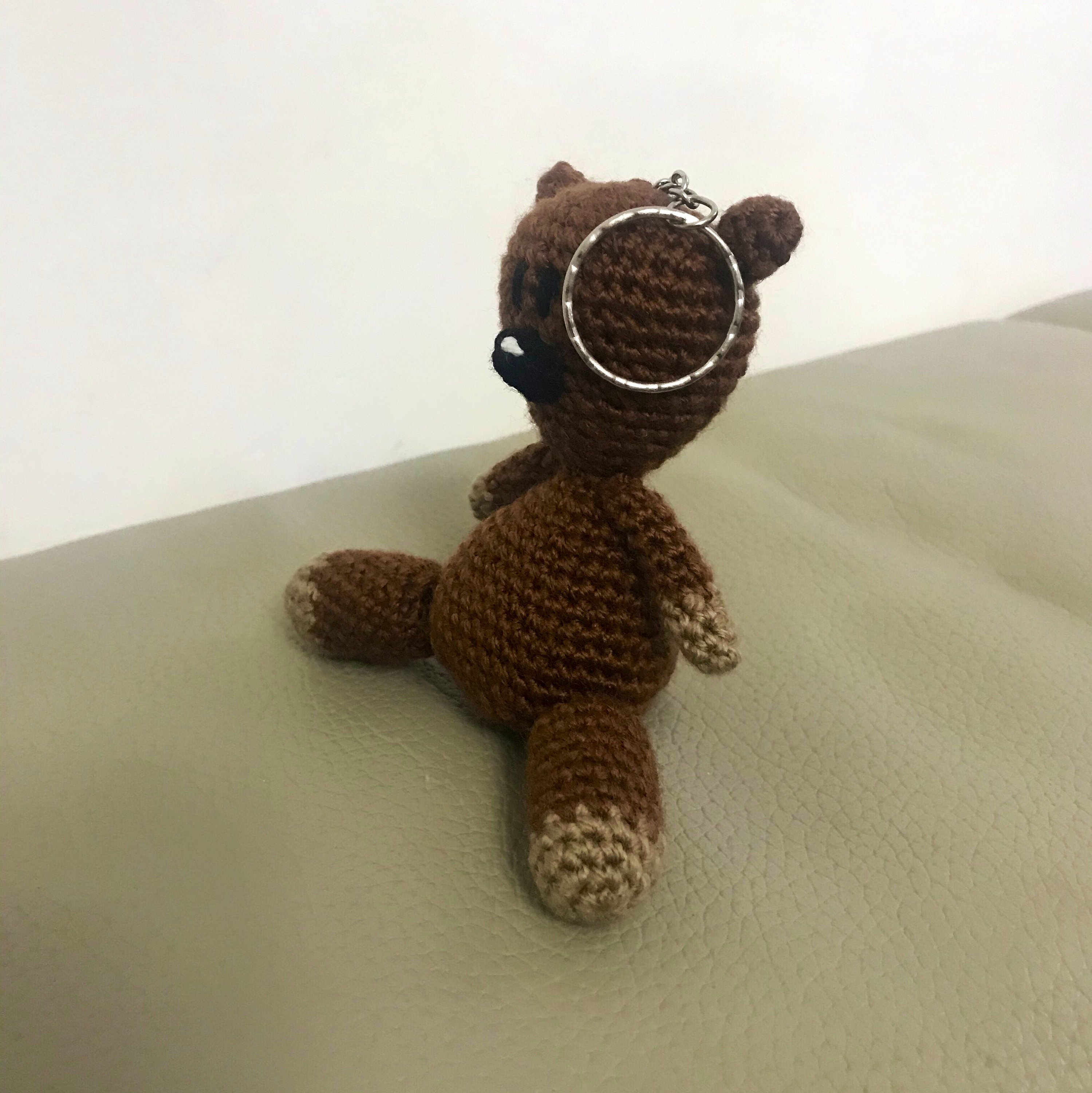 PATTERN ONLY Mini Mr Bean Teddy Keychain Etsy