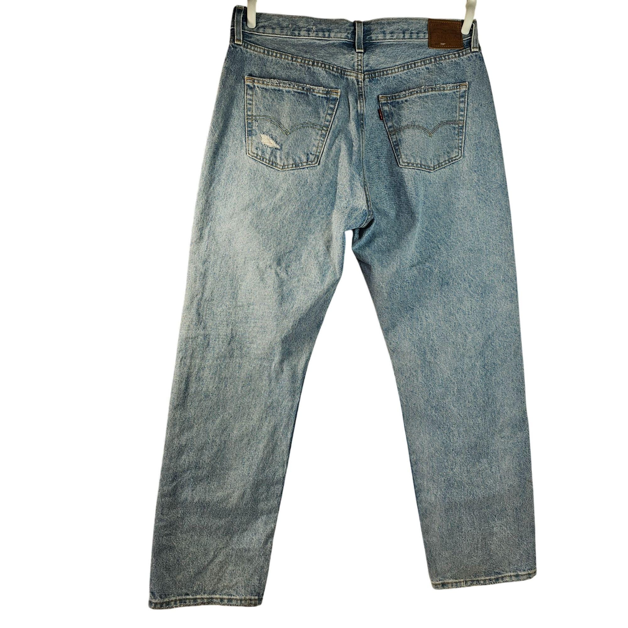 Vintage Levis 501 Jeans: Ripped Upcycled 90s Denim (size 32/32) - Etsy