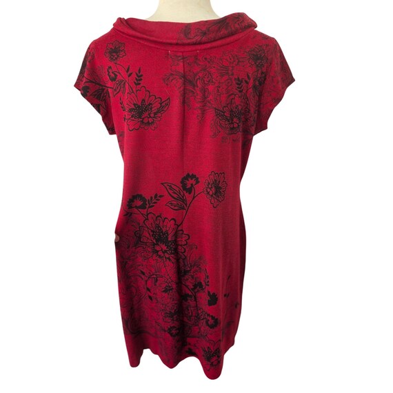 Jonathan Martin Y2K Raspberry Red Shift Dress Sz … - image 2