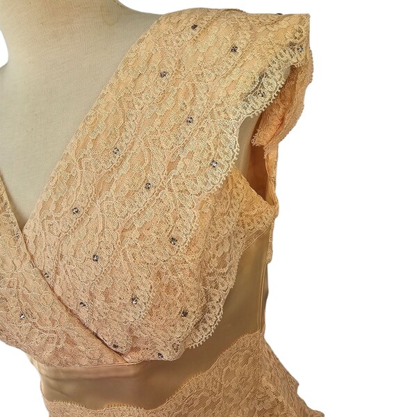 Pink Lace Dress Etsy