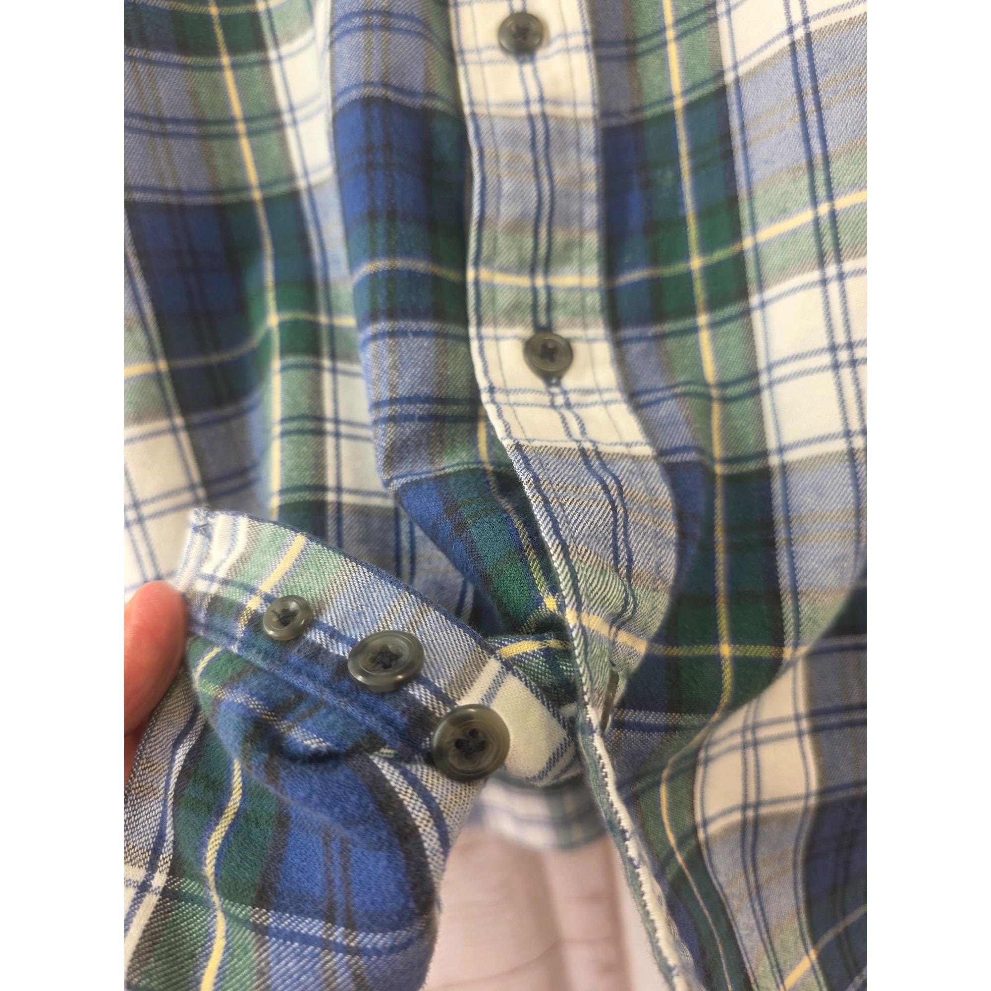 Chemise Cabela's En Flanelle Verte, Taille L Homme - Manches Longues, Tenue Outdoor