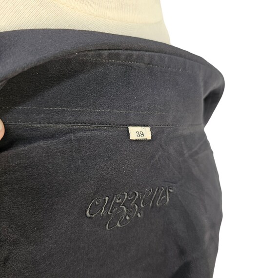 70s Cuzzens Silk Shirt Short Slv Collared Angled … - image 5