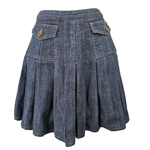 スカート DOLCE&GABBANA denim miniskirt 00s y2k Vintage Dolce and Gabbana Y2k D&G Micro Mini Skirt Designer