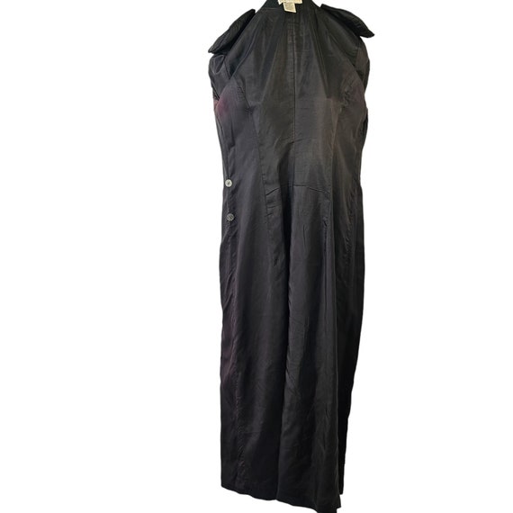 80s Kenar Double Breasted Maxi Coat Dress Beaded … - image 9