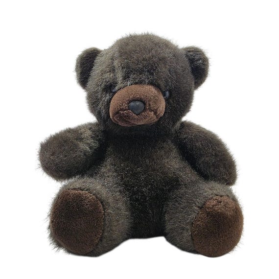Vintage 1985 Windsor Toys Love Land Brown Seated Teddy Bear Plush