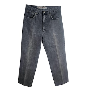 Javolis 80s 90s Jeanstack Classic Fit Mens Jeans 33x27 100% Cotton Leather Label