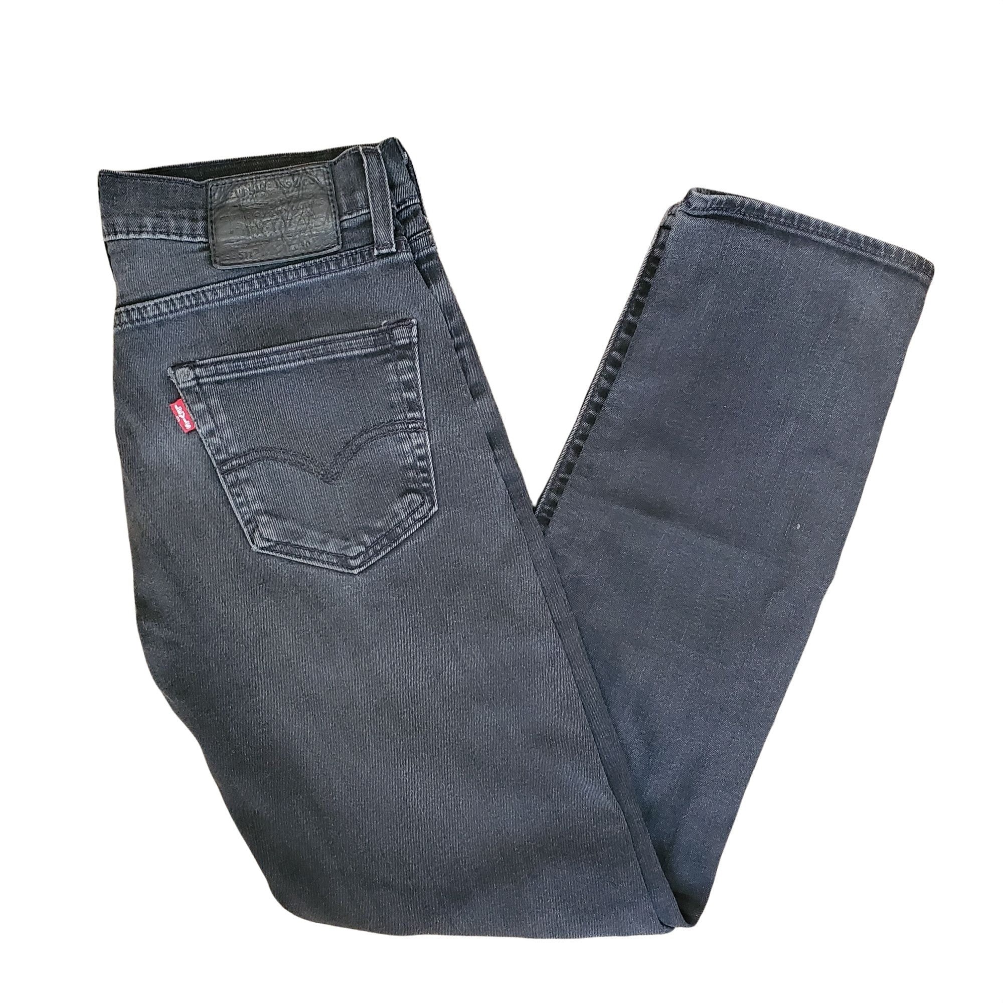 Levis 511 Jeans Big E Black Slim Fit Leather Patch Stretch - Etsy