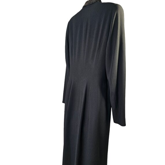 80s Kenar Double Breasted Maxi Coat Dress Beaded … - image 6