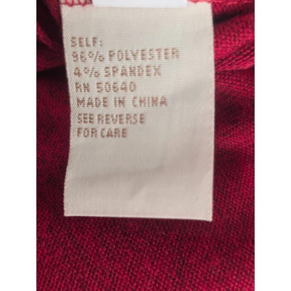 Jonathan Martin Y2K Raspberry Red Shift Dress Sz … - image 5