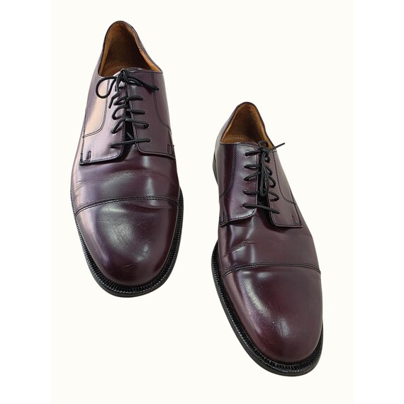 cole haan burgundy dress shoes Mens 12D Leather Oxford Vintage Made in India outerwear and sunglasses.