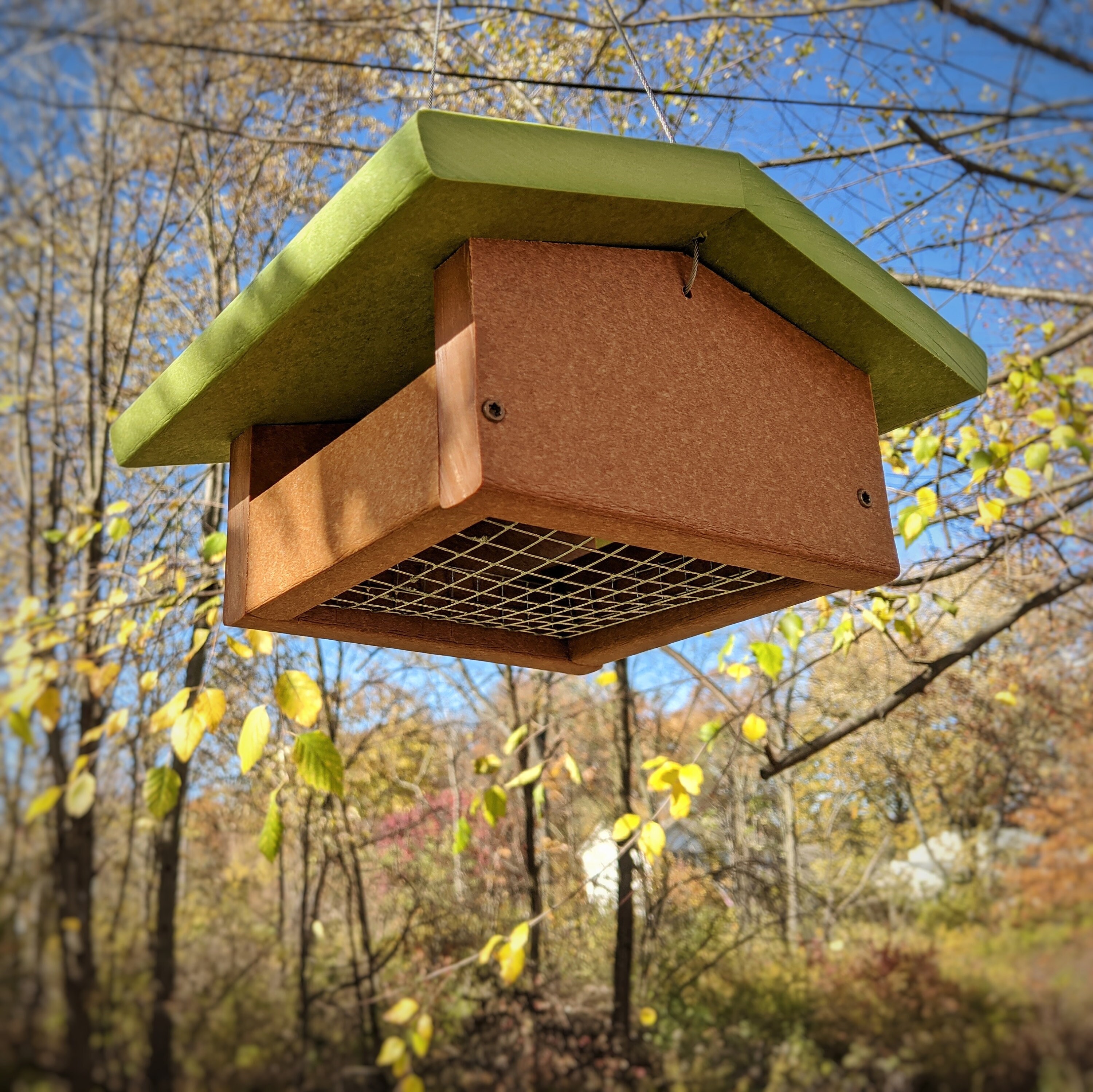 Upside Down Suet Hanging Poly Bird Feeder Etsy