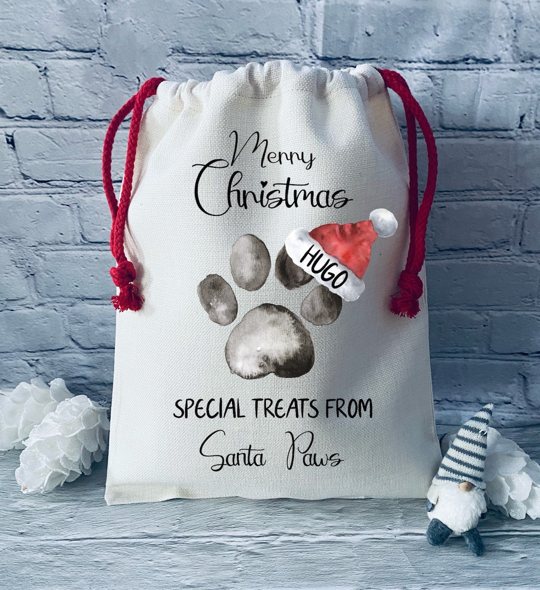 Personalised Christmas Sack for Dogs Personalised Dog Etsy