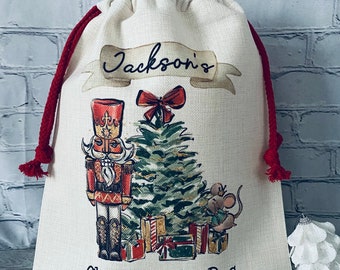 Personalised Christmas eve bag, Personalised Santa Sack, Girls Christmas - Boys Christmas - Christmas Eve - Bag for Christmas eve presents