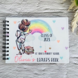School leavers book, notebook, notepad, autograph book 2023, school leavers keepsake, Girls School Leaver Gift