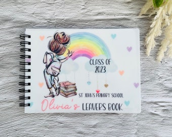 School leavers book, notebook, notepad, autograph book 2023, school leavers keepsake, Girls School Leaver Gift