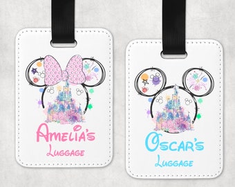 Personalised Disney Luggage Tag, Disney Luggage Tag, Disney Inspired Luggage Tag, Disney Travel gift, Disney Gift