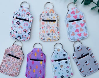 Hand sanitiser Holder, Hand Gel Holder, Hand Sanitiser Keyring, Hand Gel Keyring, Gifts For Her, Gifts For Teachers, Nurse Gift