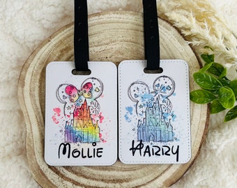 Personalised Disney Luggage Tag, Disney Luggage Tag, Disney Inspired Luggage Tag, Disney Travel gift, Disney Gift