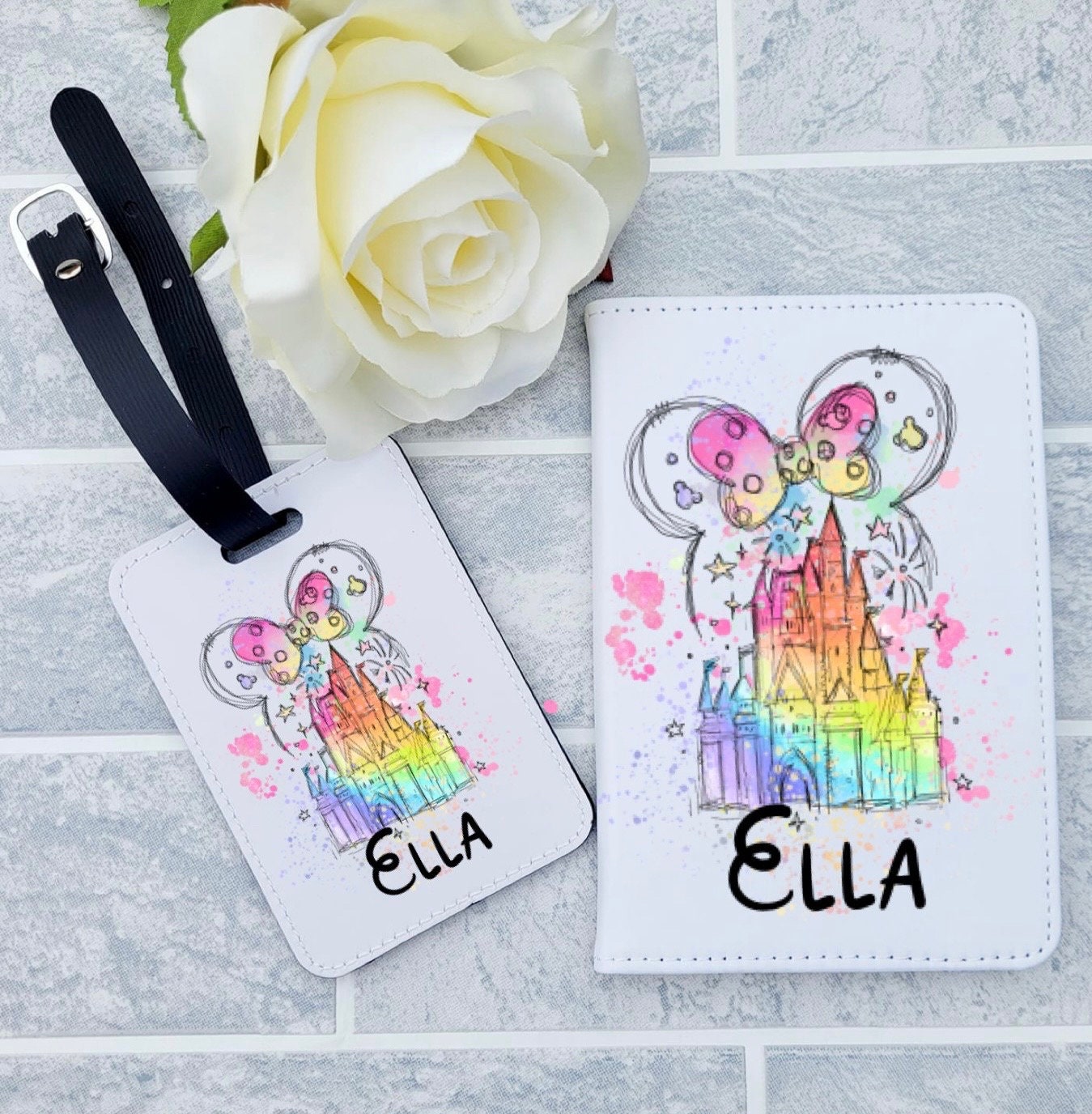Personalised Disney Inspired Passport Cover, Disney Passport Cover, Disney Travel Gift, Personalised Passport Holder, Disney 2023 Gift