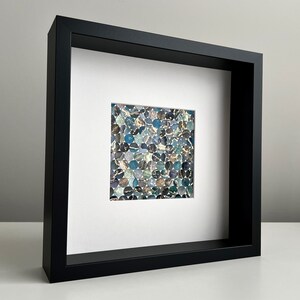 Alcohol Ink Painting &quot;Stellar&quot; Fluid Art Modern Original Wall Hanging Office Desk Living Room Shelf Home Decor Gift Commission Blue Gold