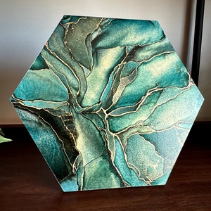 Alcohol Ink Painting &quot;Rivers&quot; Fluid Art Modern Original Gallery Wall Hanging Office Desk Living Room Shelf Home Decor Gift Dad Nature