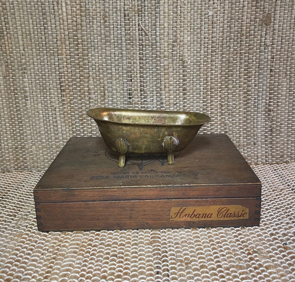 Vintage Brass Bathtub/Vintage Brass Decor/Vintage Home Decor Etsy