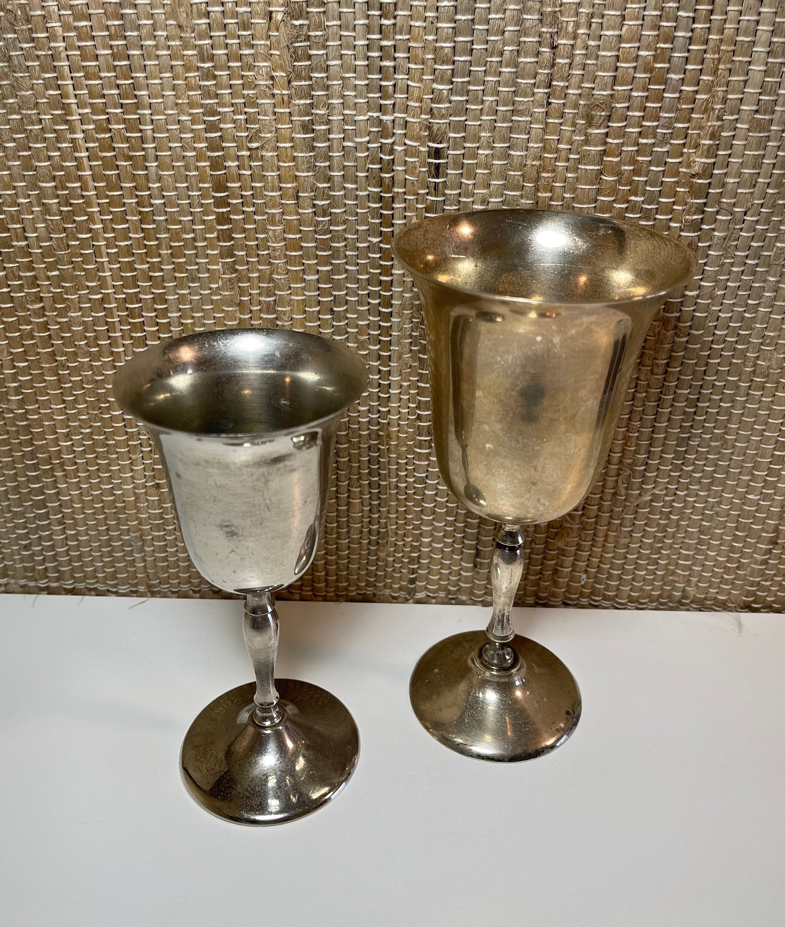 Pair of Vintage Silver Plated Goblets/Vintage Goblets/Vintage Etsy