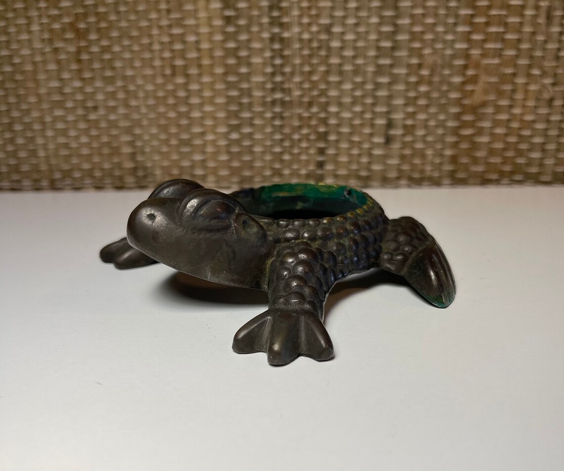 Vintage Metal Frog Votive Candle Holder/vintage Home Etsy