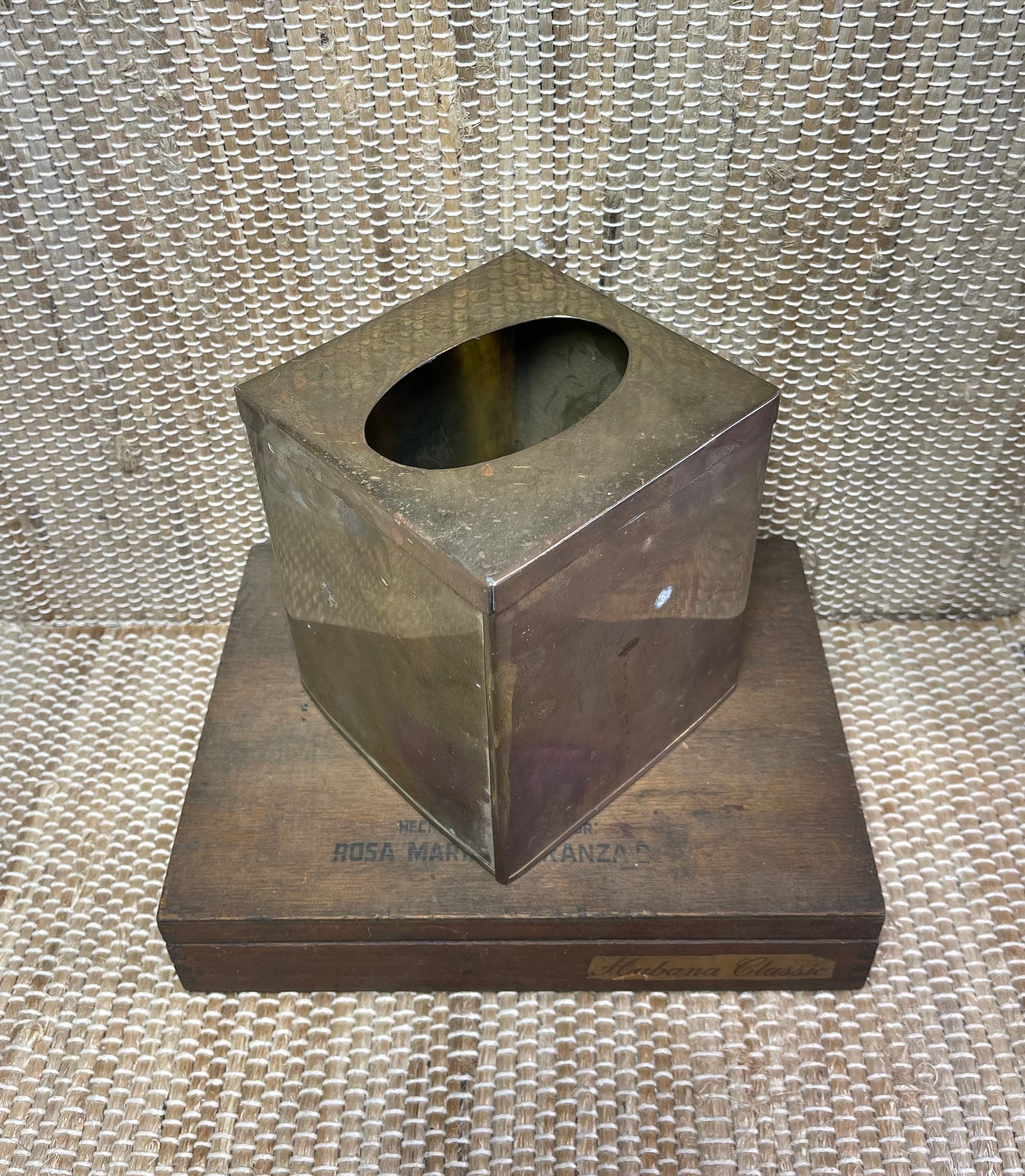 Vintage Brass Tissue Box Cover/Vintage Home Decor/Vintage Etsy
