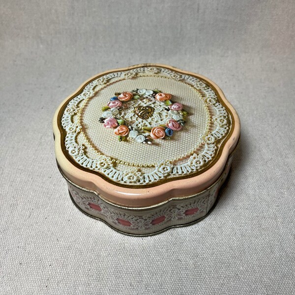 Vintage Avon Valentine’s Day Tin 1981/Vintage Avon Tins/Vintage Valentine’s Day Decor