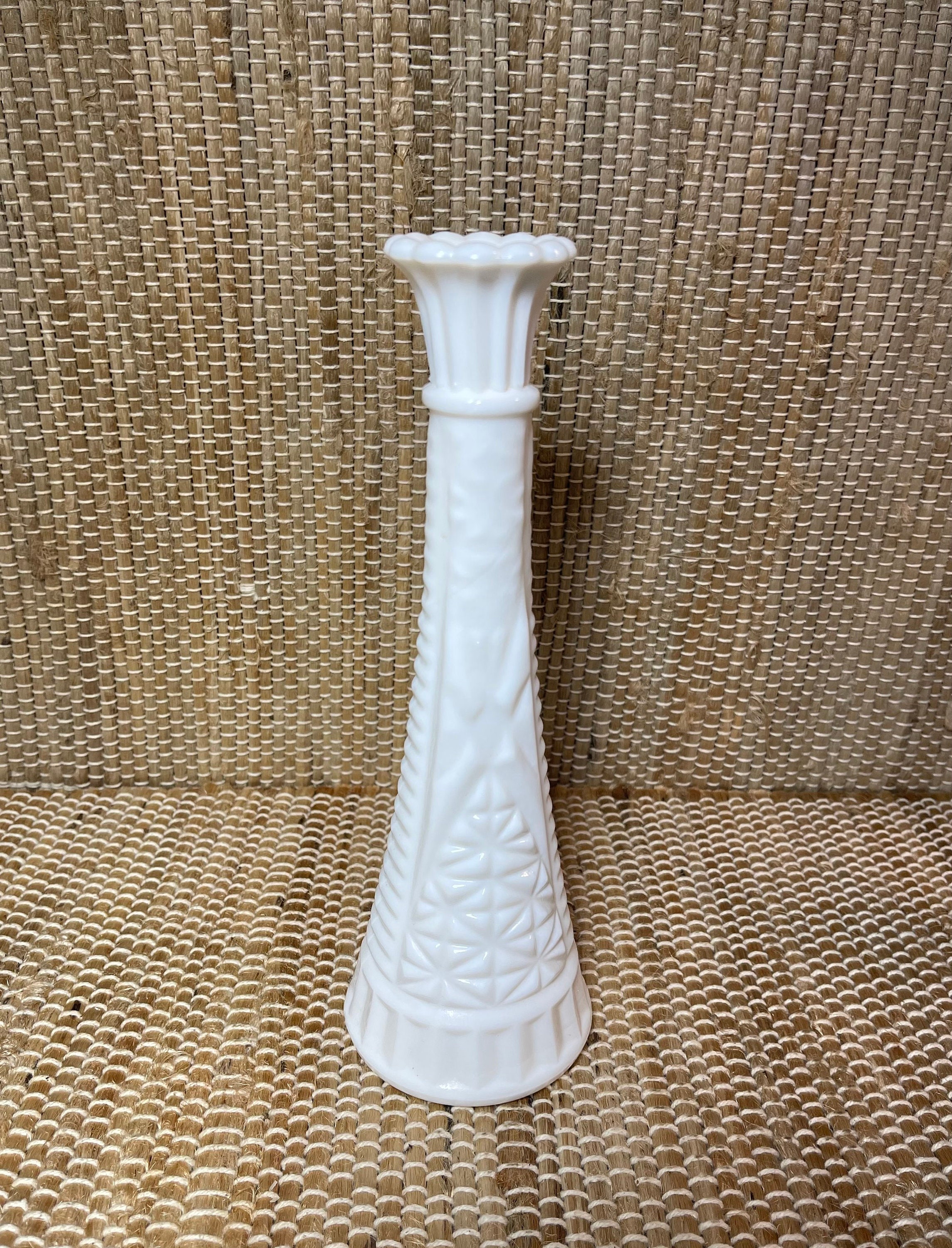 Lot of Six Vintage White Vases/vintage White Vases/vintage Etsy