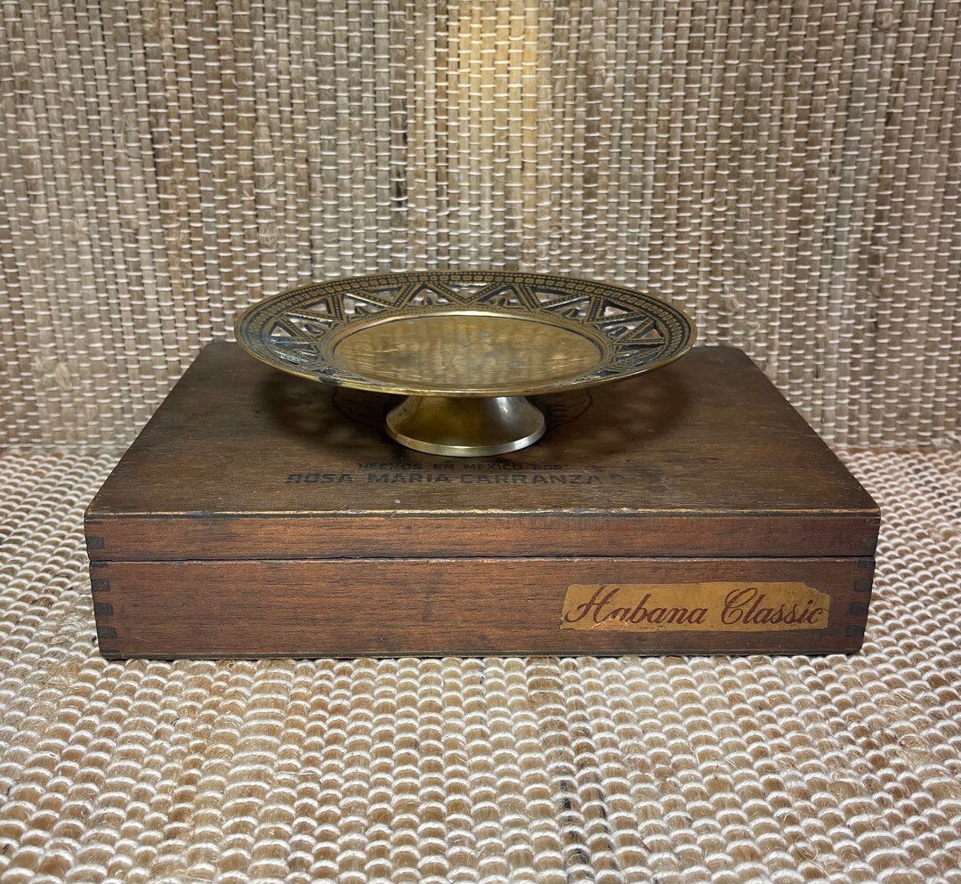 Vintage Brass Stand/vintage Brass Tray/vintage Brass Etsy