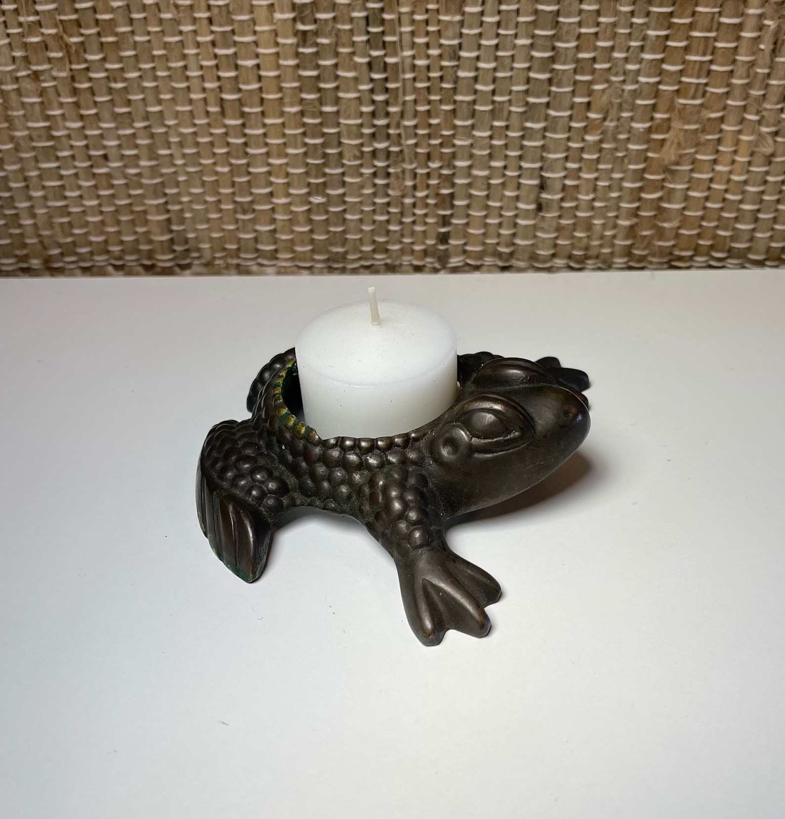 Vintage Metal Frog Votive Candle Holder/vintage Home Etsy