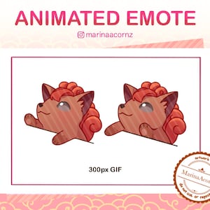 Bongo Cat Vulpix Animated Emote