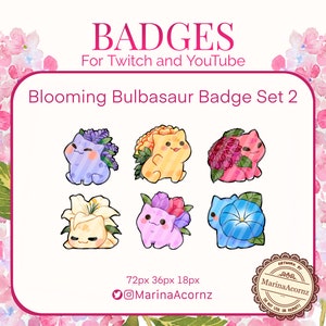Blooming Bulbasaur Badge Set 2