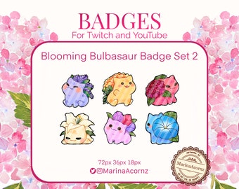 Blooming Bulbasaur Badge Set 2