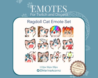 Ragdoll Cat Emote Set