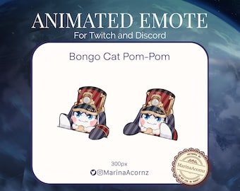 Bongo Cat Pom-Pom Animated Emote | Honkai: Star Rail