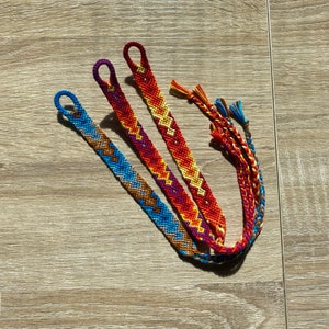 Colorful Gradient Arrowhead Summer Friendship Bracelets