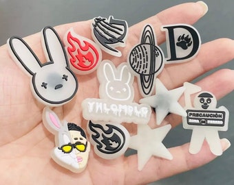 etsy bad bunny croc charms