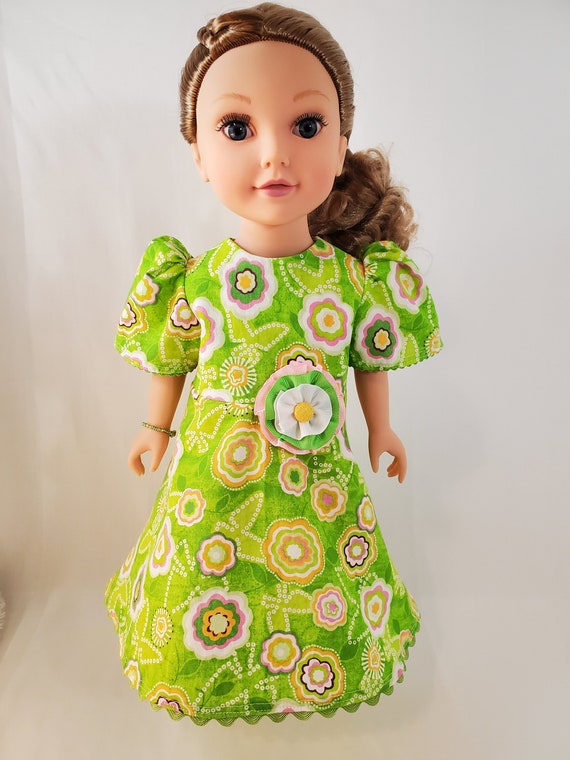 18 Doll Birthday Dress With Bracelet hanger Included Etsy