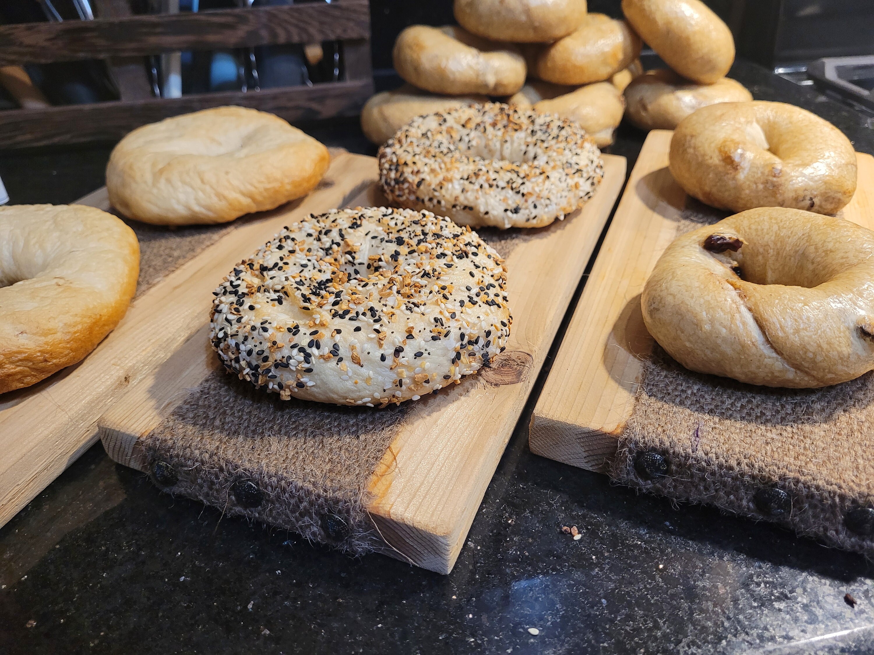 All Natural Cedar Bagel Boards Etsy